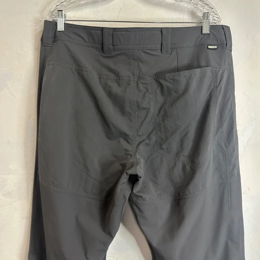 REI Co-op Savanna Trails Pants Mens 38W x 34L Gray Nylon Hiking Fishing Outdoor